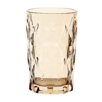 Jogo De Copos Diamante Âmber 350ml C/6 Peças
