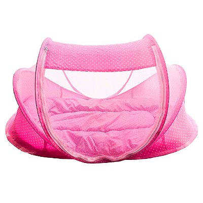 Cama Berço Mosquiteiro Dobrável Menina