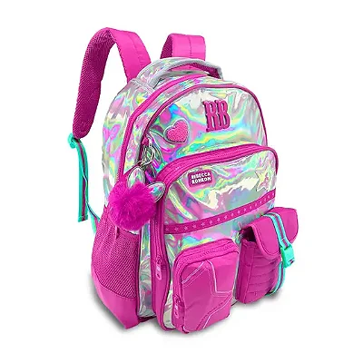 Mochila de Costas Holográfica Rebecca Bonbon