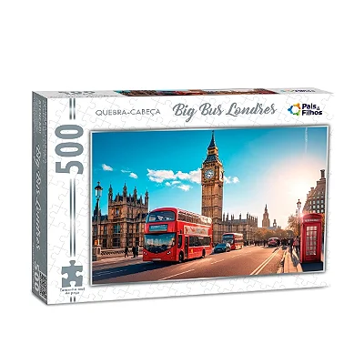 Quebra-Cabeça 500 Peças Big Bus Londres