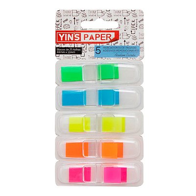 Marcador de Página Adesivo C/5 Cores