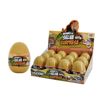 Animais da Selva Pull Back Ovo Surpresa
