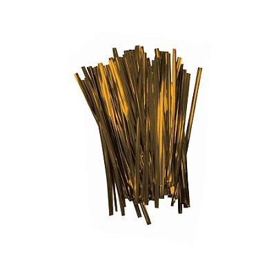 Fecho Metálico Dourado 10cm Pct C/100und