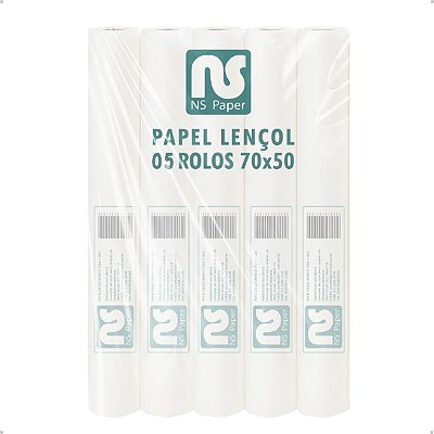 Papel Lençol Descartável para Maca 70x50 NS PAPER 5 rolos