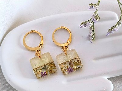 Brinco mini jardim 1cm x 1 cm