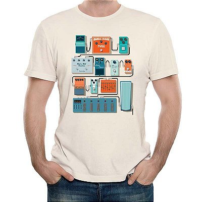 Camiseta Pedalboard tamanho adulto com mangas curtas