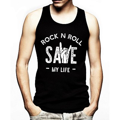 Camiseta Rock Save My Life Regata