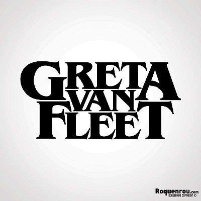 Camiseta premium Greta Van Fleet tamanho adulto com mangas curtas na cor branca
