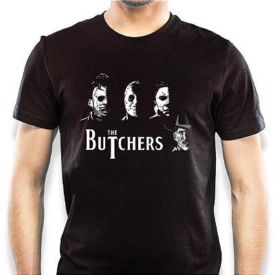 Camiseta The Butchers com mangas curtas na cor preta