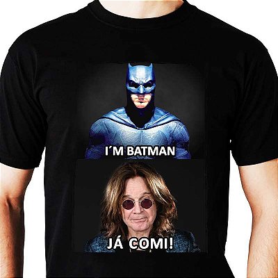 Camiseta rock Batman X Ozzy Premium