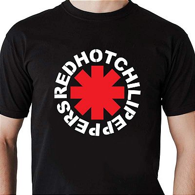 Camiseta Red Hot Chili Peppers Retrô Preta
