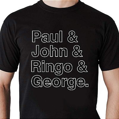 CAmisetas 100% algodão do Paul Mccartney