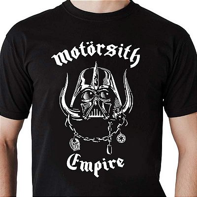 Camiseta rock Motor Sith preto