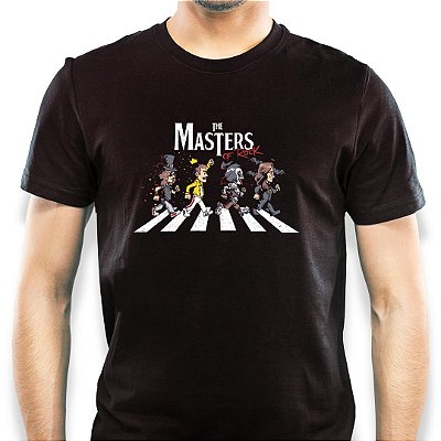 Camiseta The Masters of Rock com mangas curtas na cor preta
