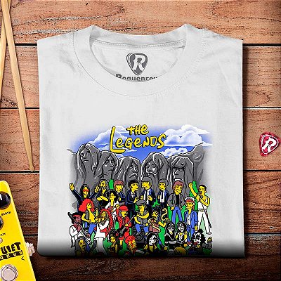 Oferta Relâmpago - Camiseta XG Masculina Branca Simpsons Legends