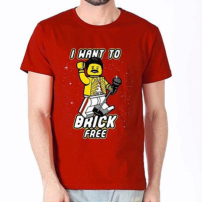 Camiseta rock Queen I Want to Brick Free Premium