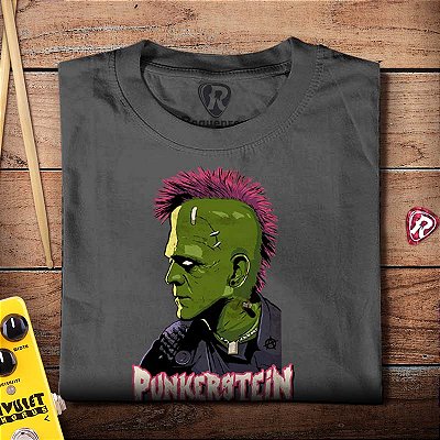 Oferta Relâmpago - Camiseta M Cinza Premium Punkstein Masculina