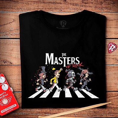 Oferta Relâmpago - Camiseta M Preta Masculina The Masters Abbey Road Premium