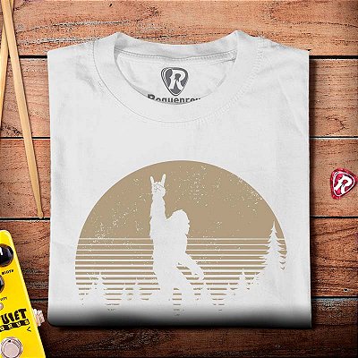 Oferta Relâmpago - Camiseta P Branca Masculina Pé Grande Rocks Premium