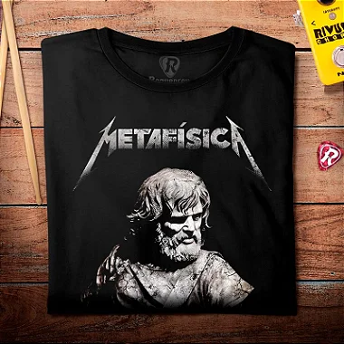 Oferta Relâmpago - Camiseta GG Masculina Preta Metafisica Premium