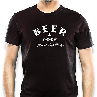Camiseta CBGB Beer tamanho adulto com mangas curtas na cor preta