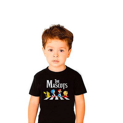 Camiseta The Mascots Unissex Infantil Preta