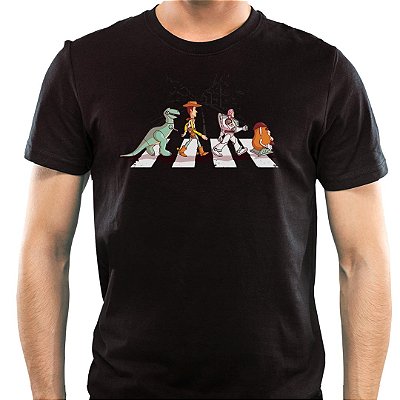 Camiseta The Toys tamanho adulto com mangas curtas na cor preta premium