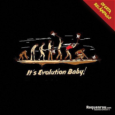 Oferta Relâmpago - Camiseta Preta M It´s Evolution Baby Premium