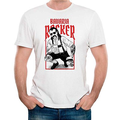Camiseta Bavaria Rocker na cor Branca Premium