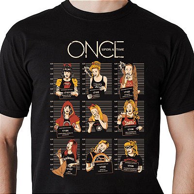 Oferta Relâmpago - Camiseta rock Princesas do Rock - Once Upon a Time Premium GG Masculina