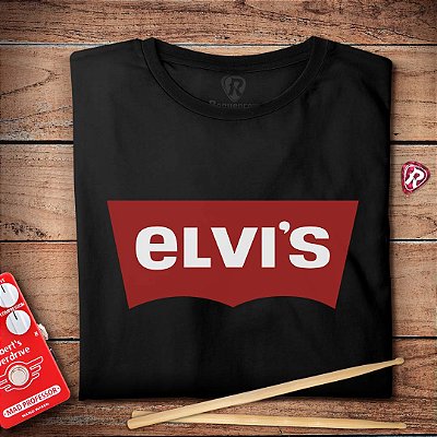 Oferta Relâmpago - Camiseta Elvis GG Preta masculina Premium