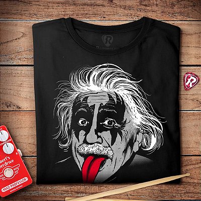 Oferta Relâmpago - Camiseta premium Eisntein Roqueiro P Masculina