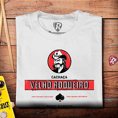 Oferta Relâmpago - Camiseta GG Masculina Branca Lemmy Velho Roqueiro premium