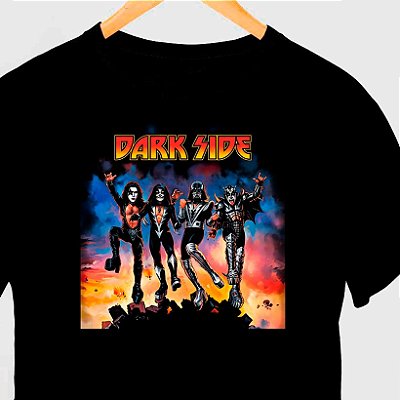 Camiseta Dark Side Destroyer com mangas curtas na cor preta premium