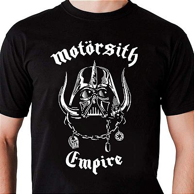 Camiseta Darth Vader Motor Sith Preta Manga Curta