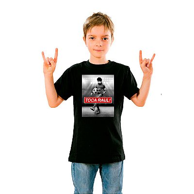 Camiseta Toca Raul Unissex Infantil Preta
