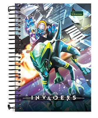 Caderno ¼ capa dura Invaders IV1401