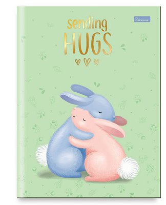 Caderno Capa Dura Costurado Brochura Univ. Sending Hugs SHB01