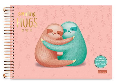 Caderno de Desenho Capa Dura Sending Hugs SHD03