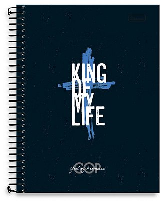 Caderno universitário 01 matéria capa dura God of Promises GO03