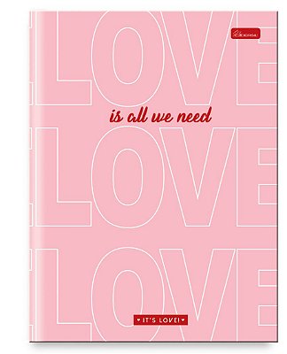 Caderno Capa Dura Costurado Brochura Univ. It's Love ILB01