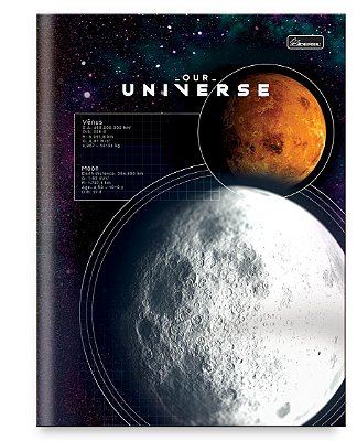 Caderno Capa Dura Costurado Brochura ¼ Our Universe UNB1401
