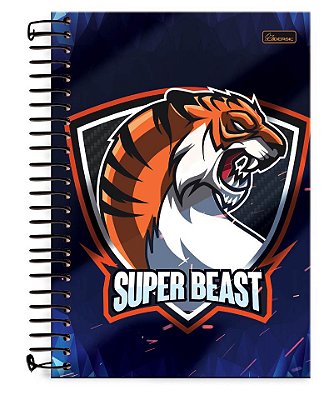 Caderno ¼ capa dura Super Beast SB1401