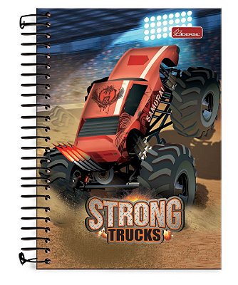 Caderno ¼ capa dura Strong Trucks STT1403