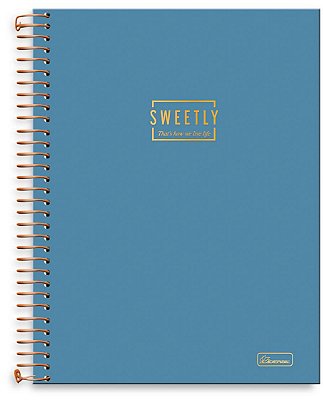 Caderno universitário 01 matéria capa dura Sweetly SW02