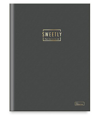 Caderno Capa Dura Costurado Brochura ¼ Sweetly SWB1403