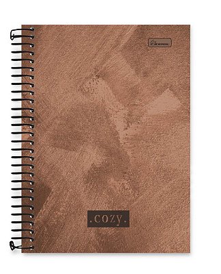 Caderno colegial 15 matérias capa dura Cozy CO04