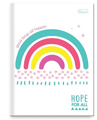 Caderno Capa Dura Costurado Brochura Univ. Hope for All HFAB01