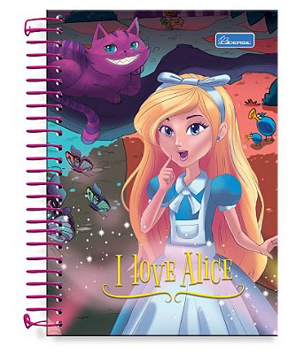 Caderno ¼ capa dura I Love Alice ILA1404