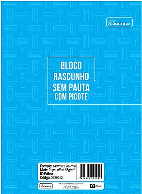 RASCUNHO COM PICOTE SEM PAUTA – GRANDE Classic Offset 90g